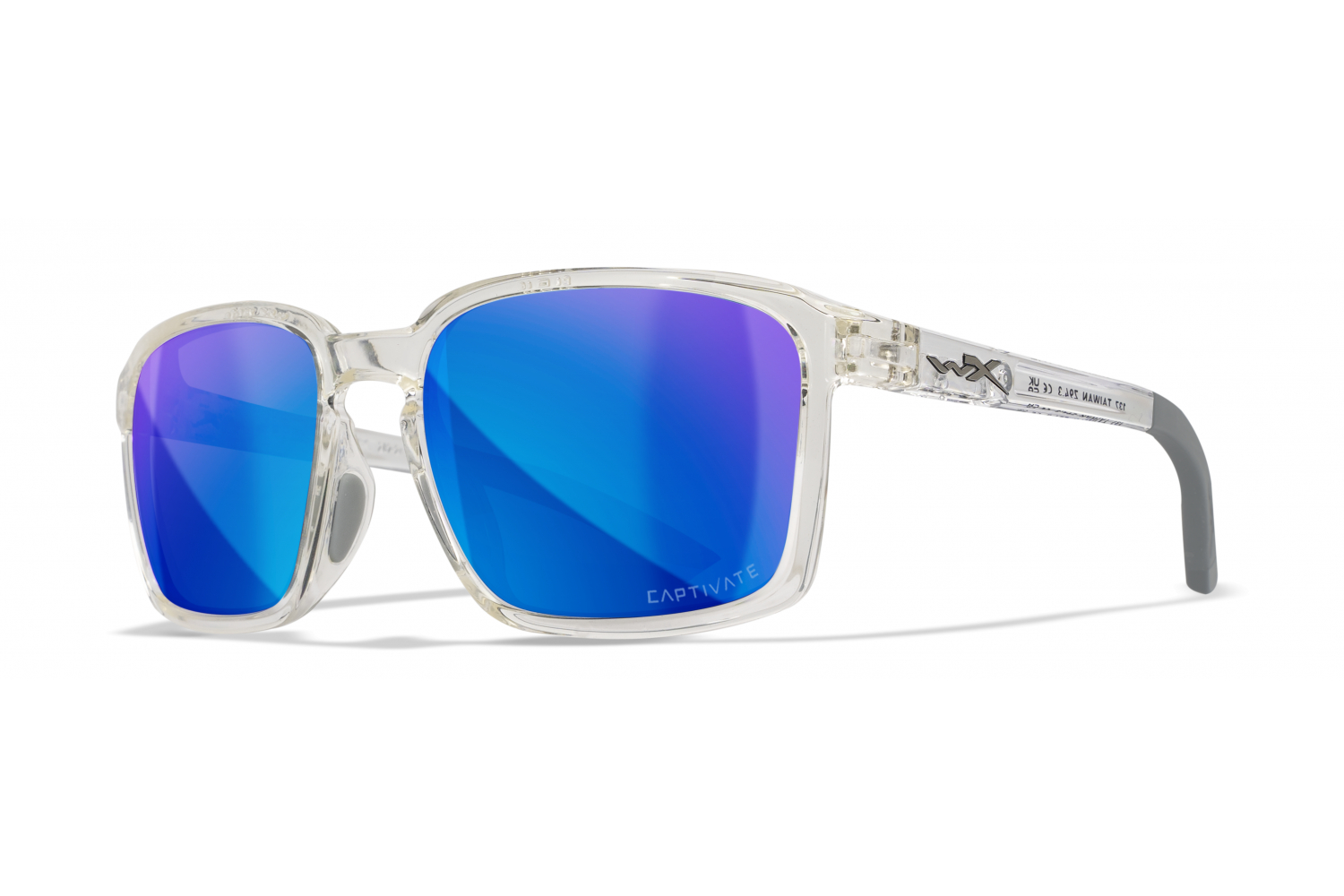 Captivate Polar Blue Mirror/Gloss Clear Crystal Frame