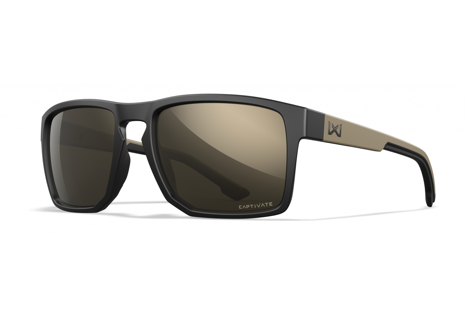Captivate Tungsten Mirror/Matte Black And Tan Frame