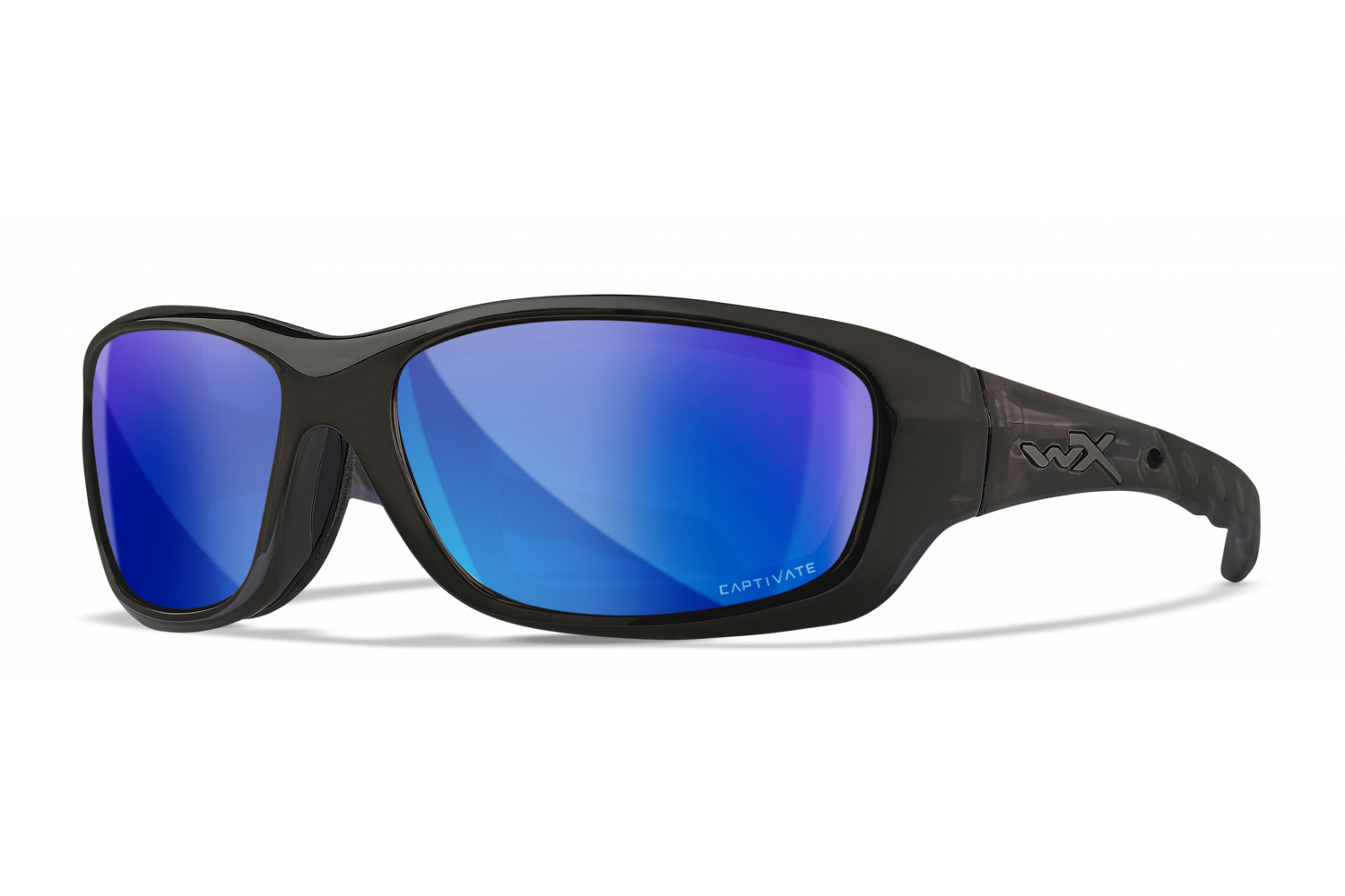 Captivate Polar Blue Mirror/Black Crystal Frame